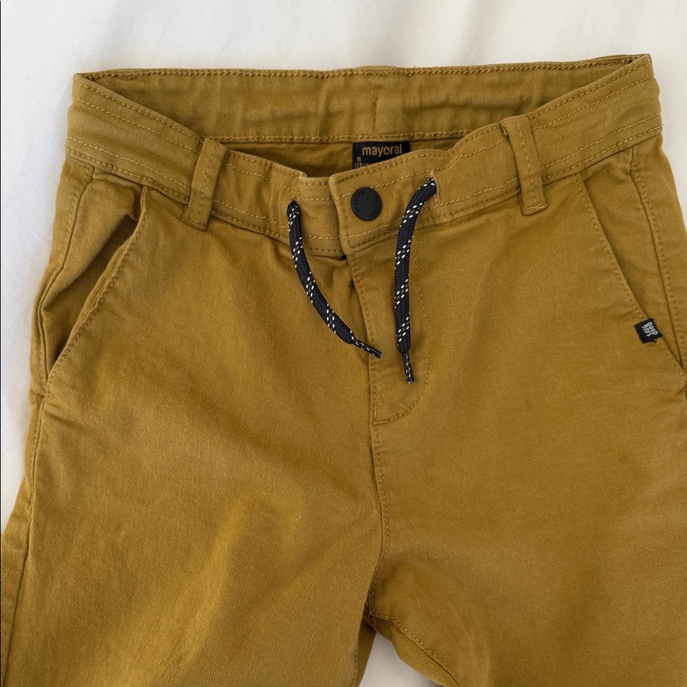 Mayoral Kids Mustard Casual Pants